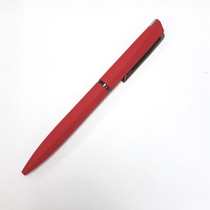 FRANCISCA, ручка шариковая, красный/вороненая сталь, металл, пластик, софт-покрытие