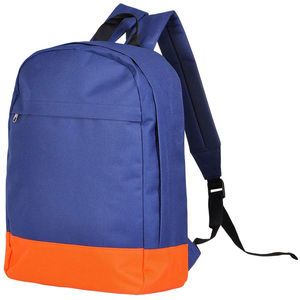 Рюкзак "URBAN",  темно-синий/оранжевый, 39х29х12 cм, полиэстер 600D,  шелкография