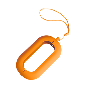 Обложка с ланъярдом к зарядному устройству "Seashell-2", оранжевый,силикон