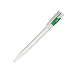 Ручка шариковая KIKI EcoLine SAFE TOUCH, зеленый, пластик