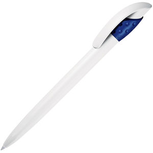 GOLF, ручка шариковая, темно-синий/белый, пластик