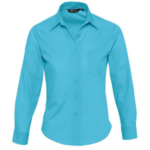 Рубашка"Executive", бирюзовый, 65% полиэстер, 35% хлопок, 105г/м2