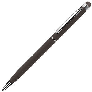 TOUCHWRITER, ручка шариковая со стилусом для сенсорных экранов, черный/хром, металл