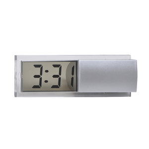 Часы электронные "Minimum",  серебристые, 10*3*3 см, пластик
