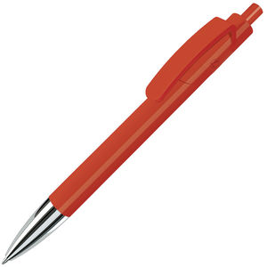 TRIS CHROME, ручка шариковая, красный/хром, пластик
