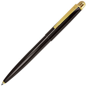 DELTA NEW, ручка шариковая, черный/золотистый, металл